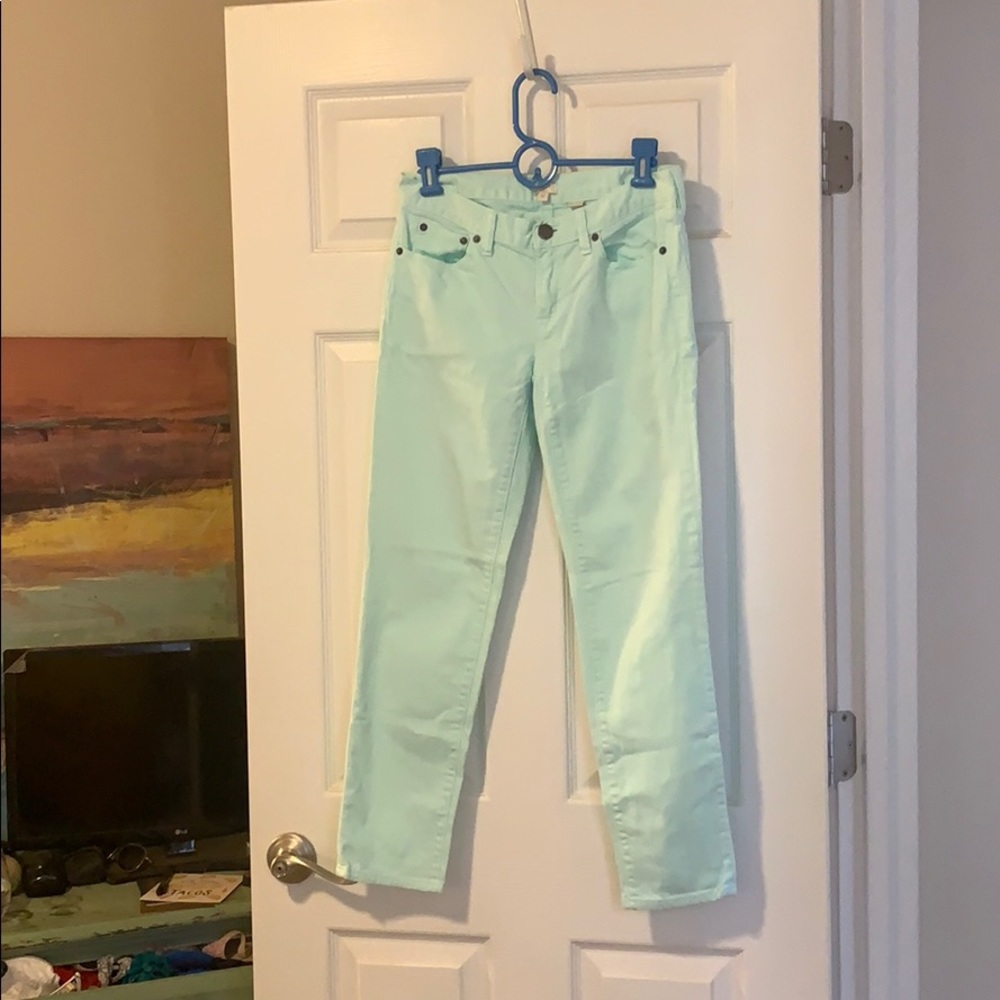 Mint skinny jeans